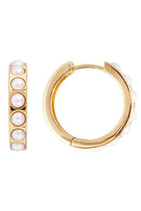 Crystal Pearl Maxi Hoops