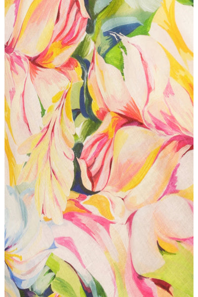 Dahlia Midi Dress - Watercolour Floral