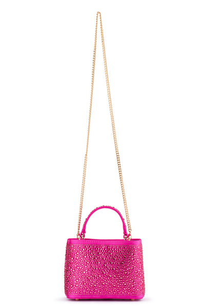 Daniella Hotfix Top Handle Bag - Fuchsia Pink