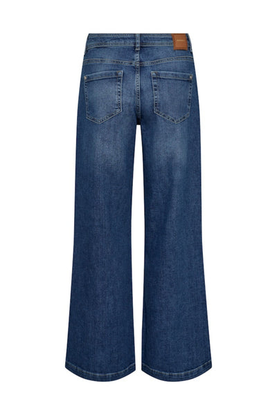 Dara Deco Jeans - Mid Blue