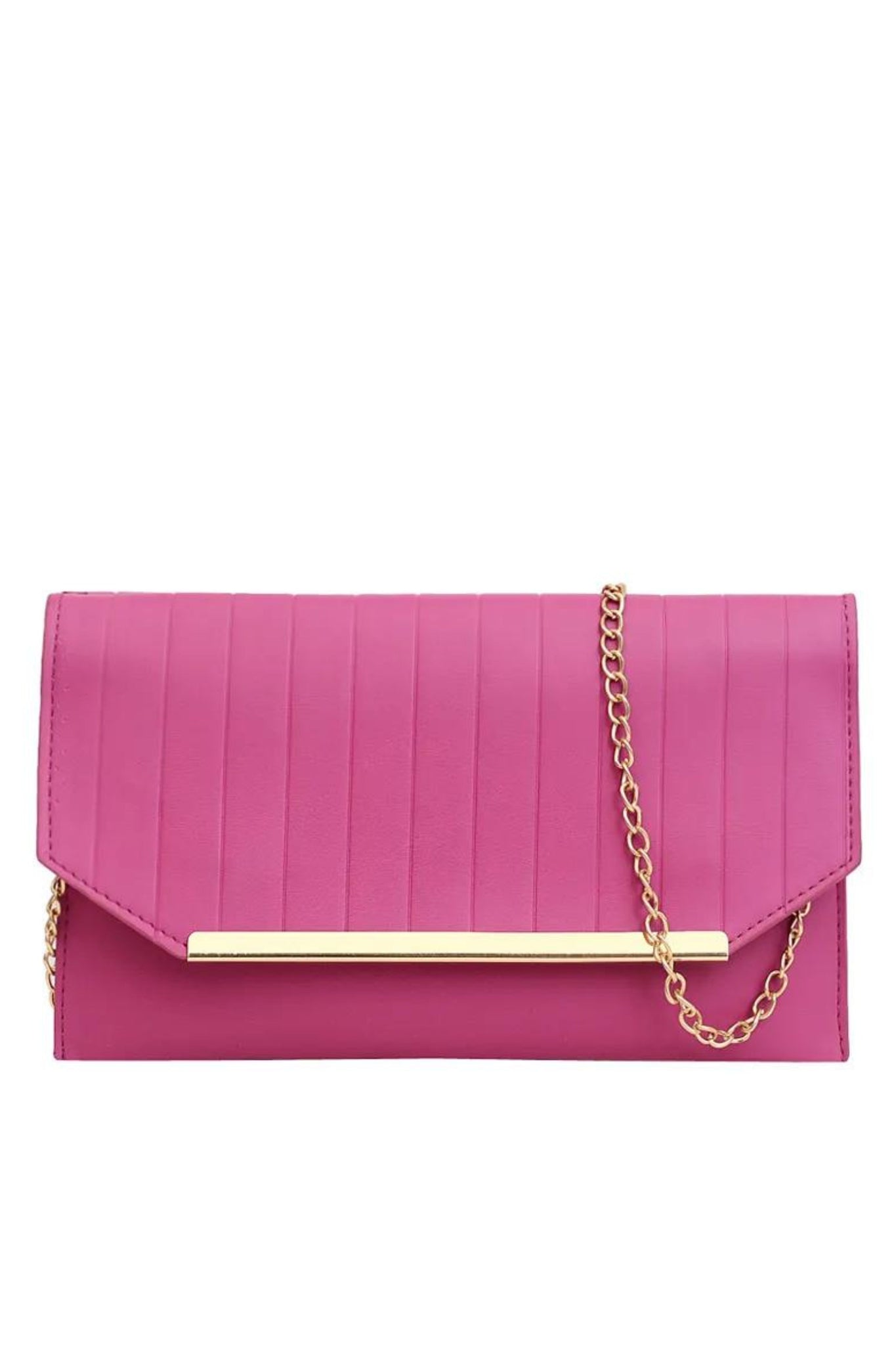 Daria Envelope Clutch - Fuchsia Pink