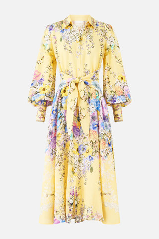 Darling Buds Waist Tie Shirt Dress