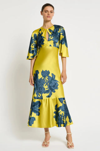 Delphine Midi - Citrus Blue
