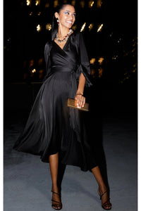 Dimmi Wrap Dress - Black