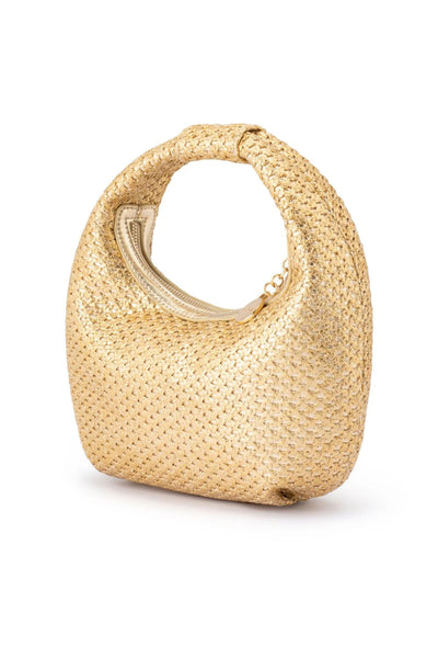 Eden Woven Hobo - Gold