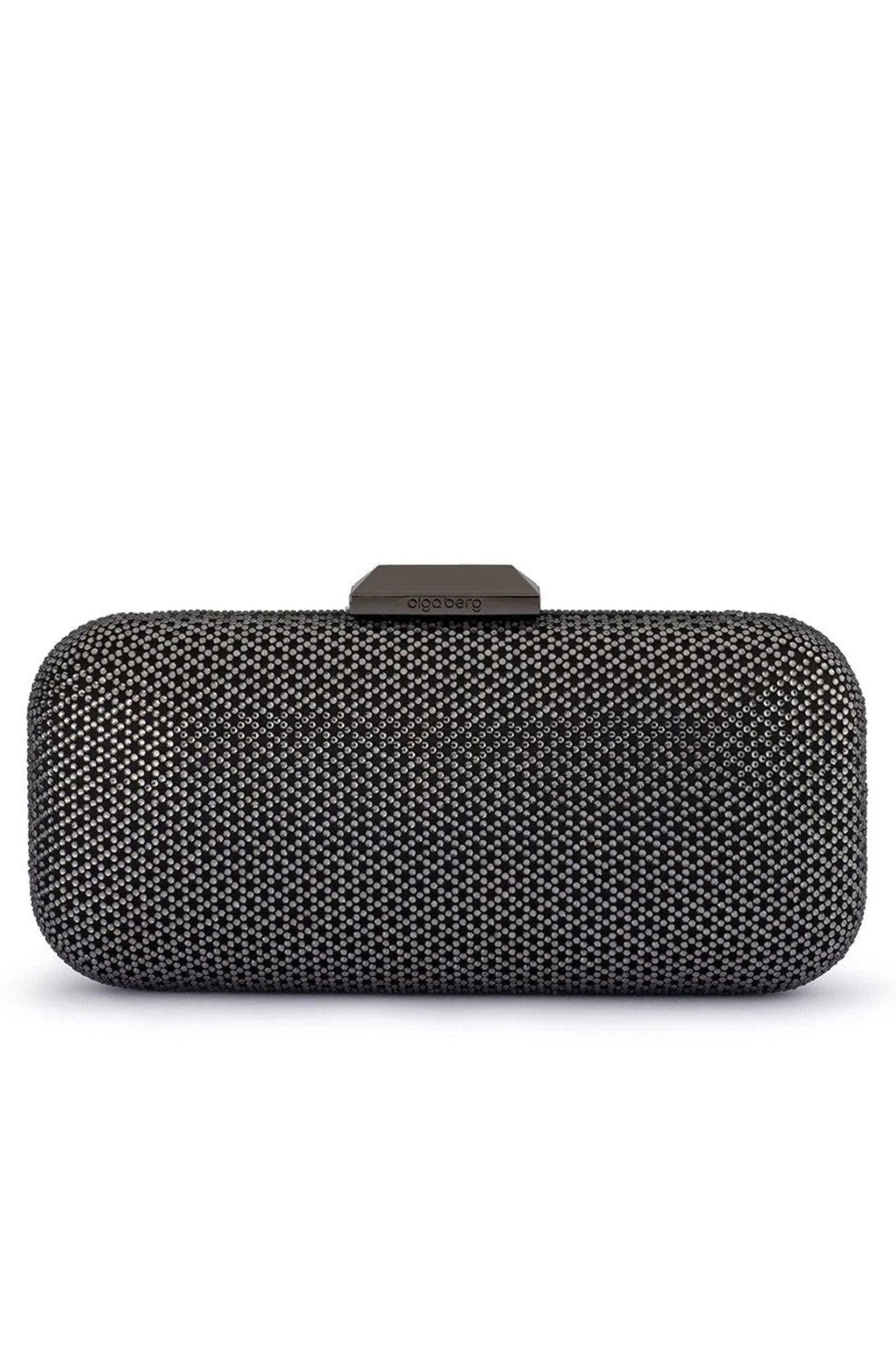 Edie Crystal Clutch - Gunmetal