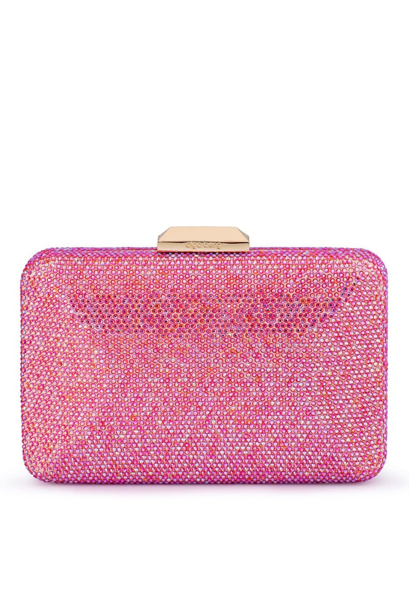 Edith Iridescent Clutch - Pink