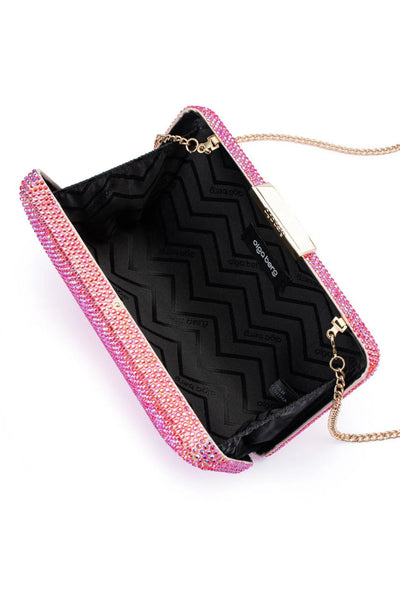 Edith Iridescent Clutch - Pink