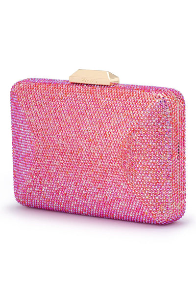 Edith Iridescent Clutch - Pink