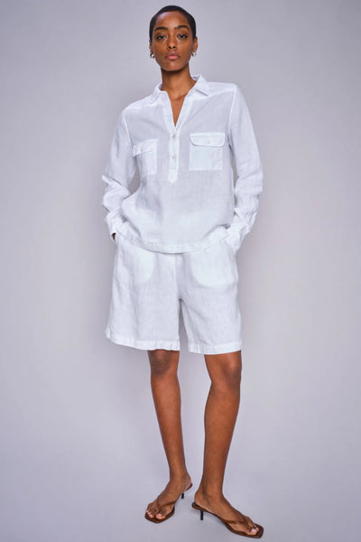 Eie Linen Bermuda Shorts - White