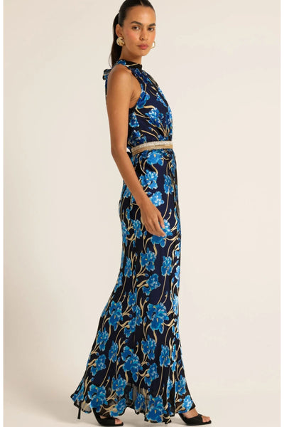 Elea Halter Bias Maxi - Blue Iris