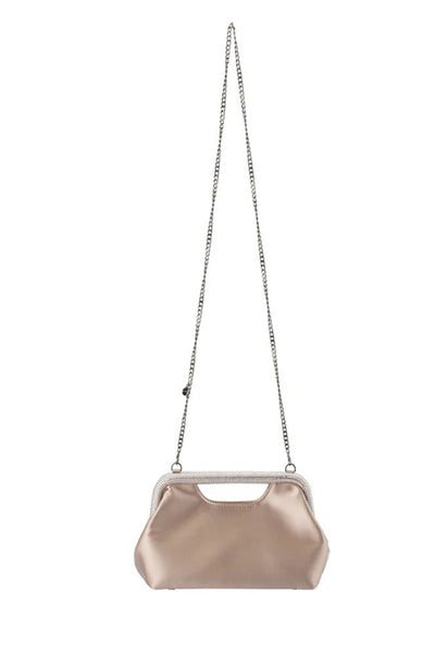 Eleanor Crystal Handle Bag - Natural
