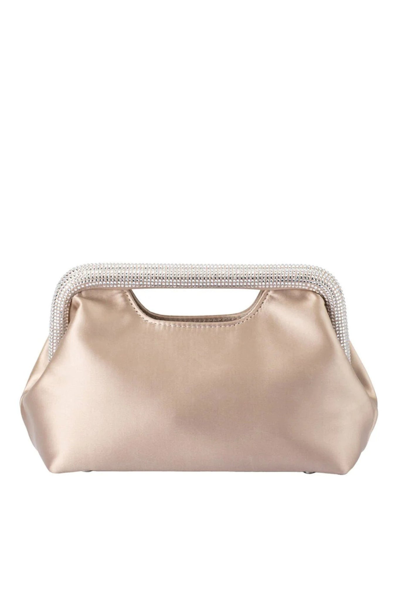 Eleanor Crystal Handle Bag - Natural
