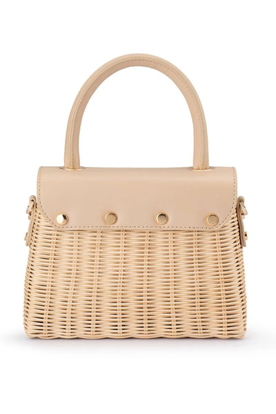 Elle Wicker Top Handle - Natural