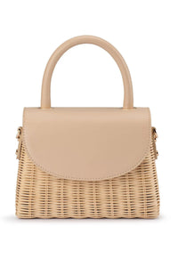 Elle Wicker Top Handle - Natural