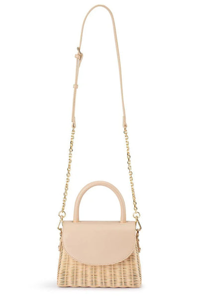 Elle Wicker Top Handle - Natural