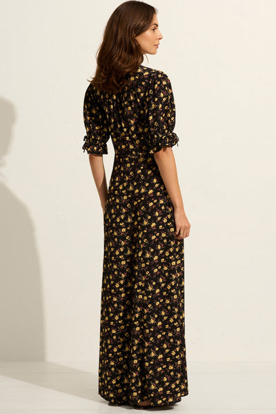 Eloise Annamika Maxi Dress - Black Ditsy Floral