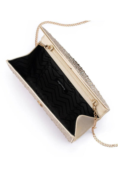 Emma Crystal Clutch - Champagne