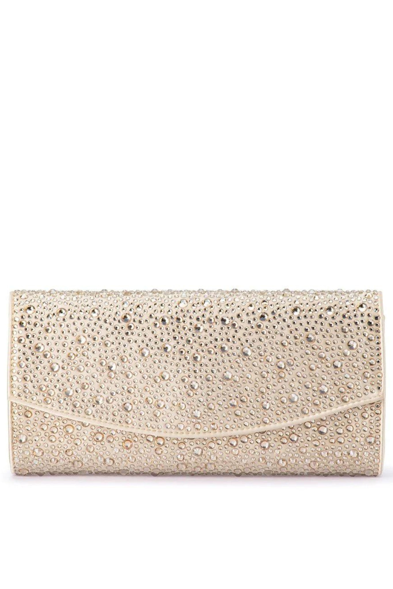 Emma Crystal Clutch - Champagne