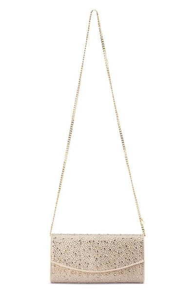 Emma Crystal Clutch - Champagne