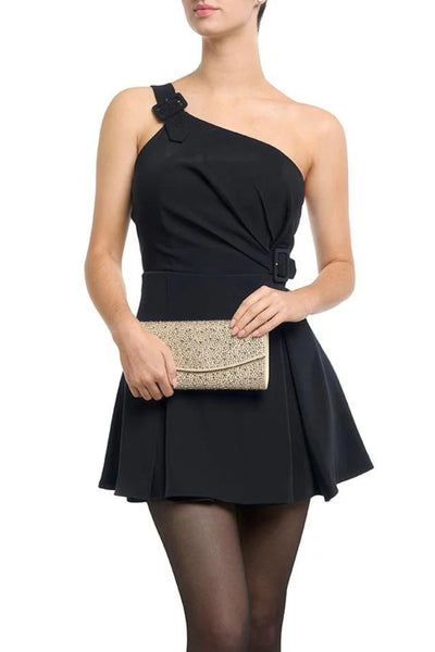 Emma Crystal Clutch - Champagne