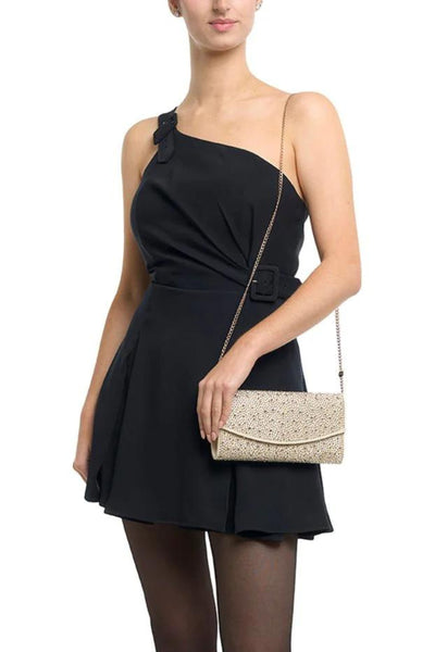 Emma Crystal Clutch - Champagne