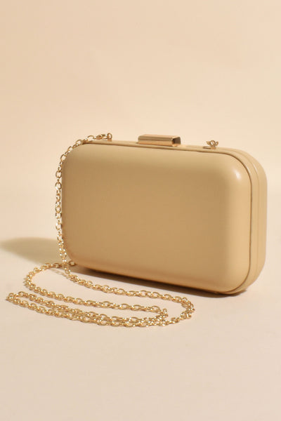 Emmaline Structured Event Clutch - Nude