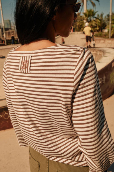 Endless Stripe Tee - Bungee Cord