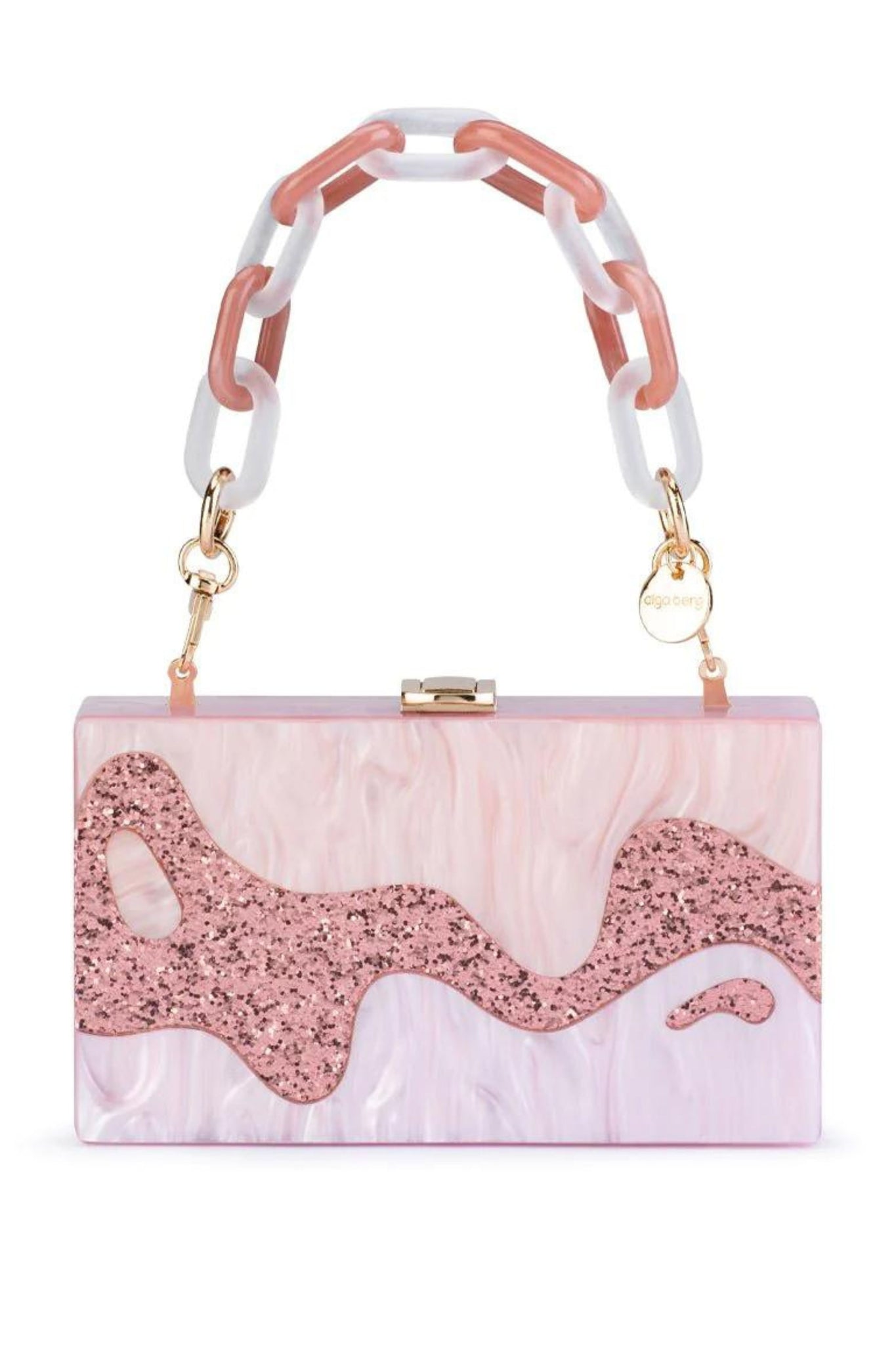 Erika Acrylic Wave Bag - Pink