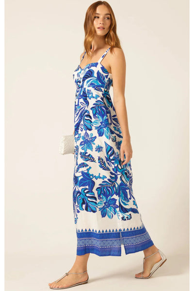 Euro Summer Maxi Dress - Blue Messina