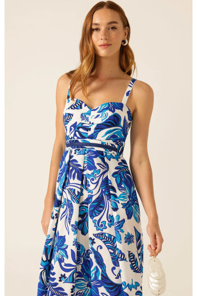 Euro Summer Maxi Dress - Blue Messina