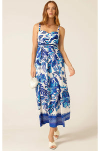Euro Summer Maxi Dress - Blue Messina