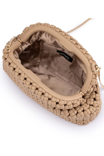 Everly Hand Woven Clutch - Natural