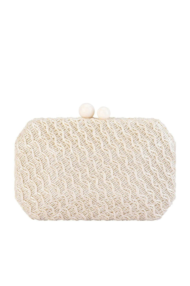 OLGA BERG STOCKISTS Ezra Textured Woven Raffia Clutch - Natural – Smoke ...