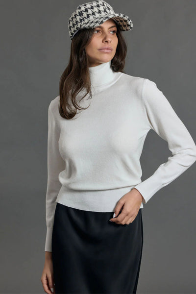 Falba Turtleneck Knit - White