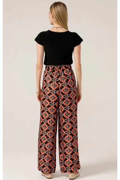 Fieldfare Pant - Black Coral Tan Geo