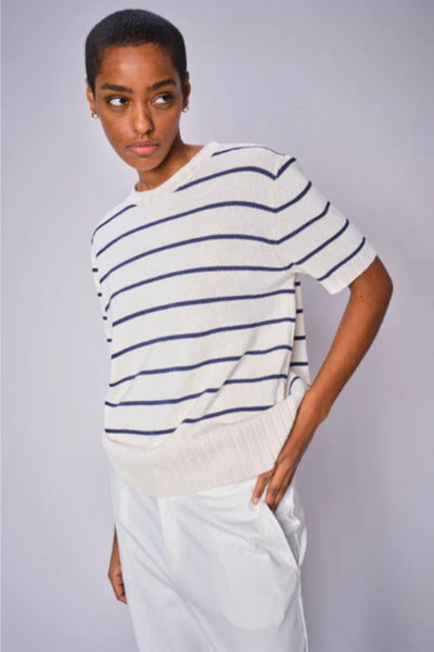 Finlo Paper SS Knit- Ecru