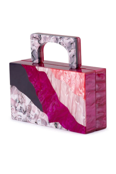Fleur Acrylic Top Handle - Pink