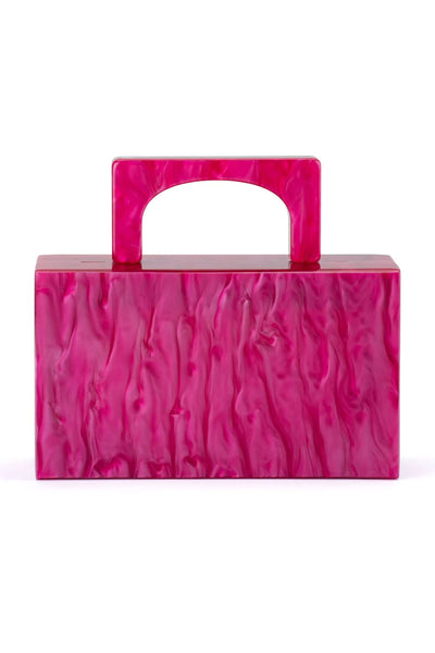 Fleur Acrylic Top Handle - Pink