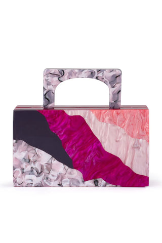 Fleur Acrylic Top Handle - Pink