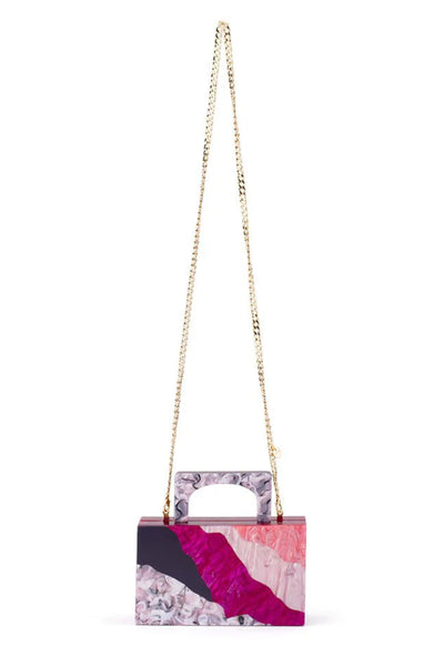 Fleur Acrylic Top Handle - Pink