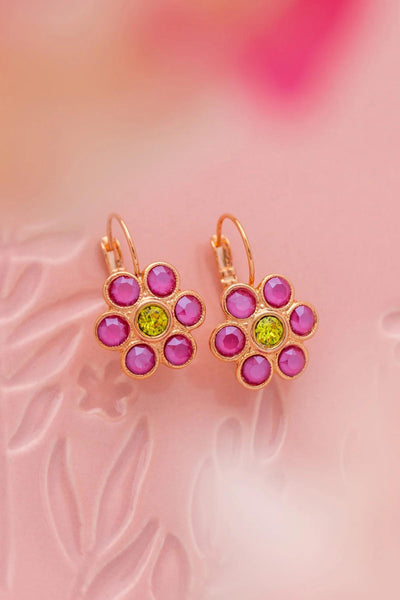 Fleur Earrings - Peony Pink Citrus