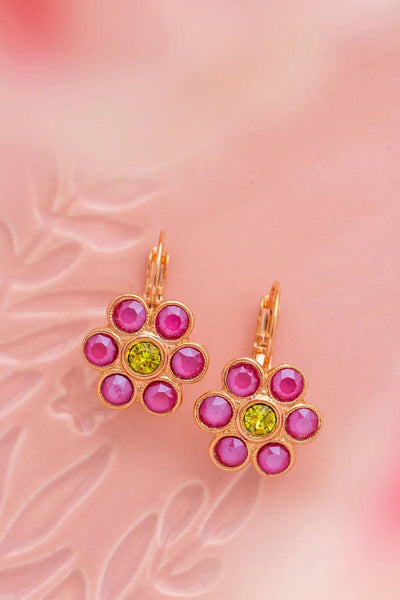 Fleur Earrings - Peony Pink Citrus