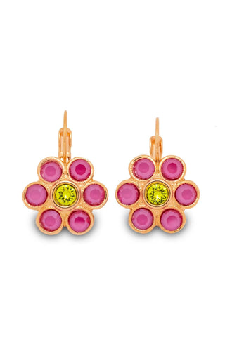 Fleur Earrings - Peony Pink Citrus