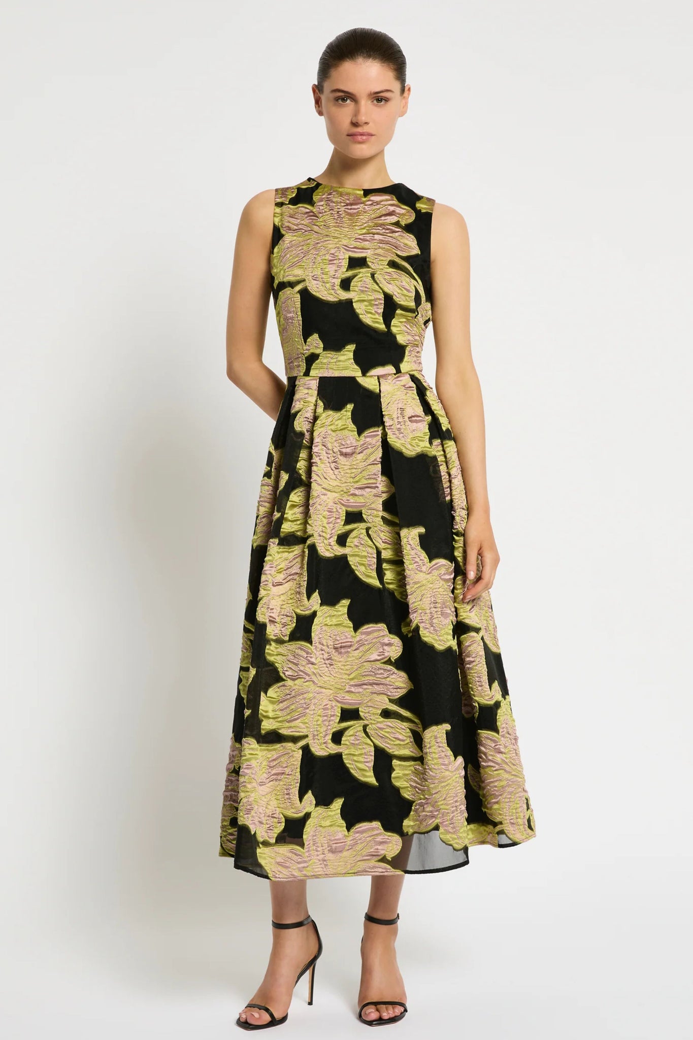 Florence Midi - Citrus Pink Black