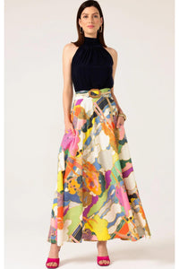 Florida Maxi Skirt - Multi Colour Cloud