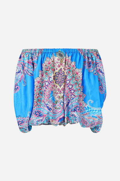 Off Shoulder Elastic Top - Footsteps in Folklore