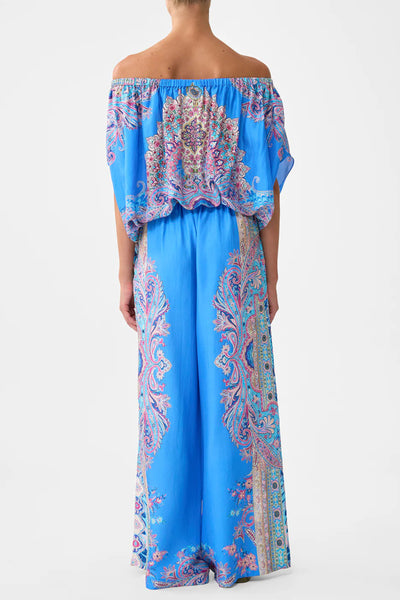 Off Shoulder Elastic Top - Footsteps in Folklore