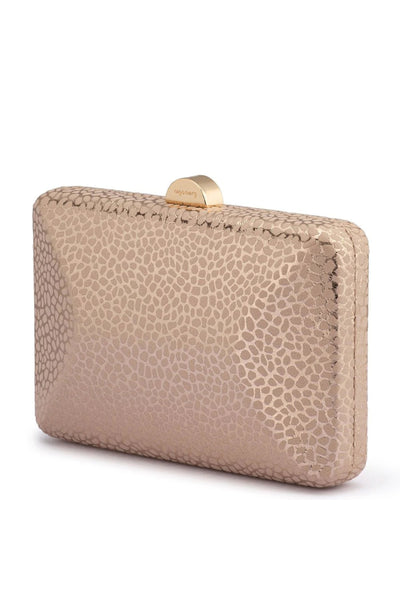 Frankie Embossed Clutch - Blush