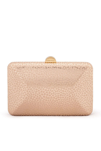 Frankie Embossed Clutch - Blush